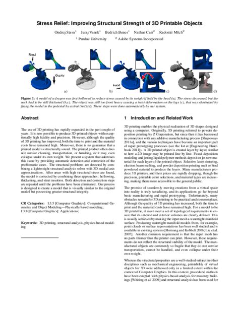Stress Relief: Improving Structural Strength Of 3D Printable Objects