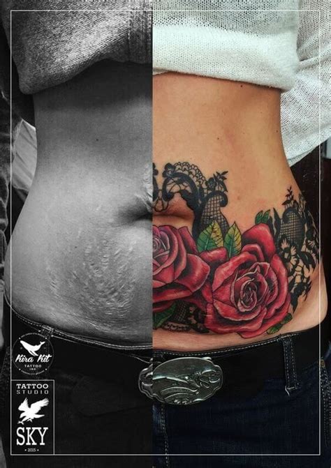 Stretch mark cover up Tattoos Pinterest