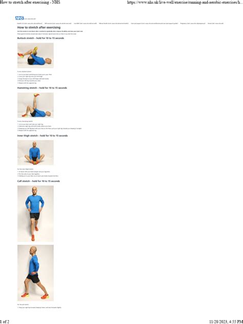 Stretch Exercise Nhs