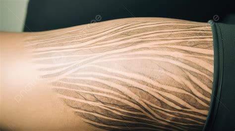 Stretch Mark Tattoos Stripes