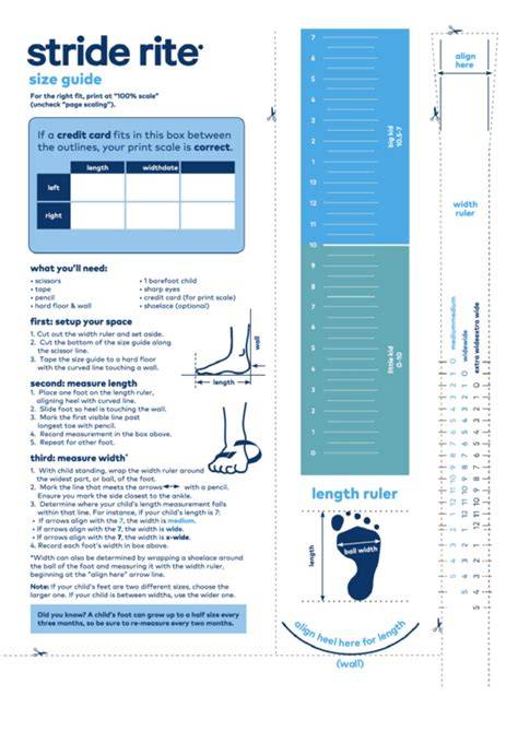 Stride Rite Measure Chart