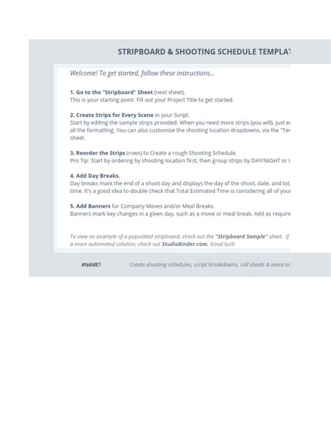 Stripboard Film Template