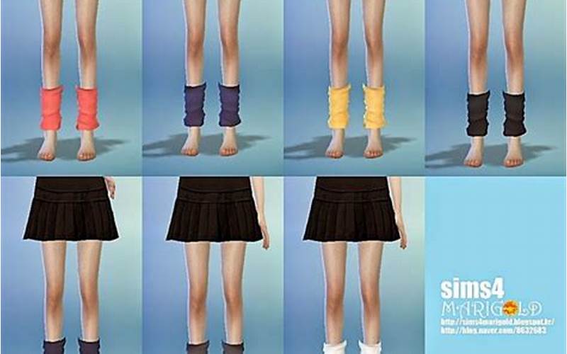 Striped Leg Warmers Sims 4 Cc