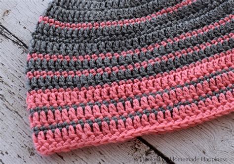 Striped Crochet Beanie
