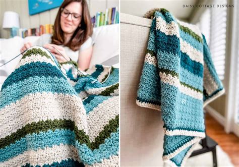 Striped Crochet Blanket