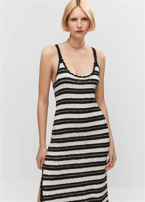 Striped Crochet Dress