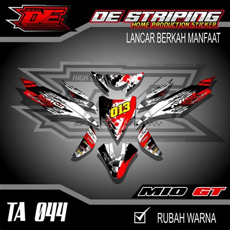 Striping Stiker Motor