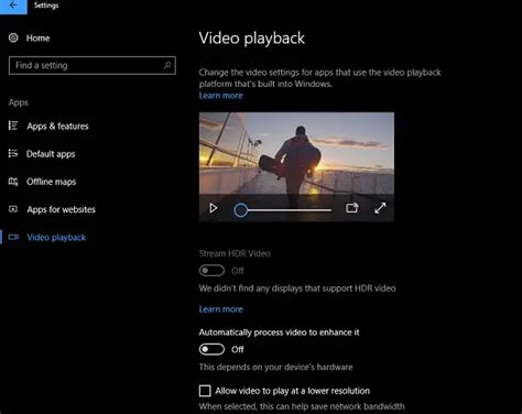Strix App Windows 10 video playback