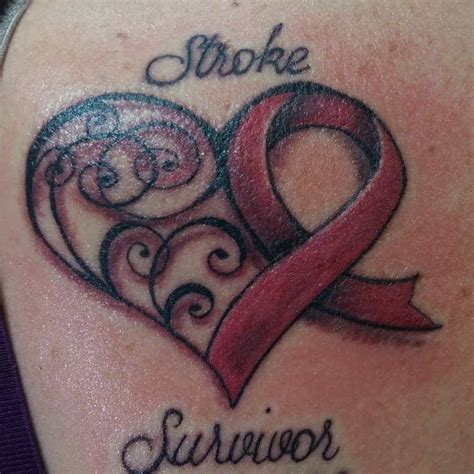 Stroke awareness tattoo but i would want it a little bit