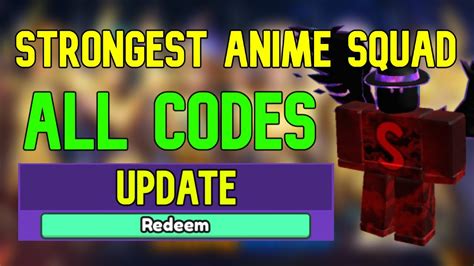 Strongest Anime Squad Simulator Codes - Roblox