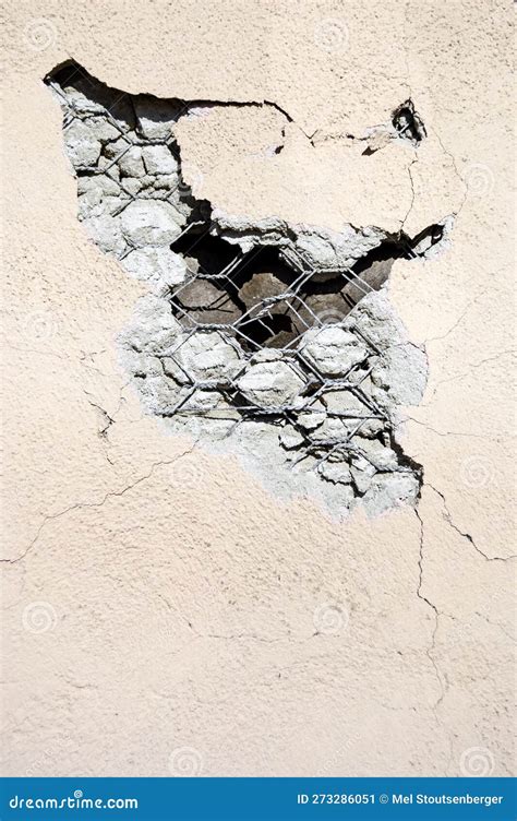 Stucco Damage Close-up