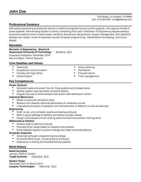 Student Resume Qld Best Resume Examples