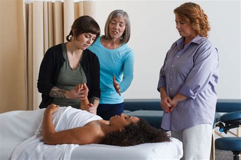 Student Practicing Massage Technique