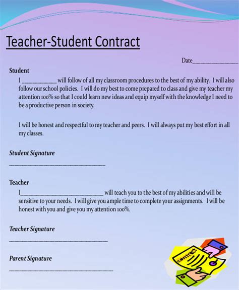 Student Teacher Contract Template