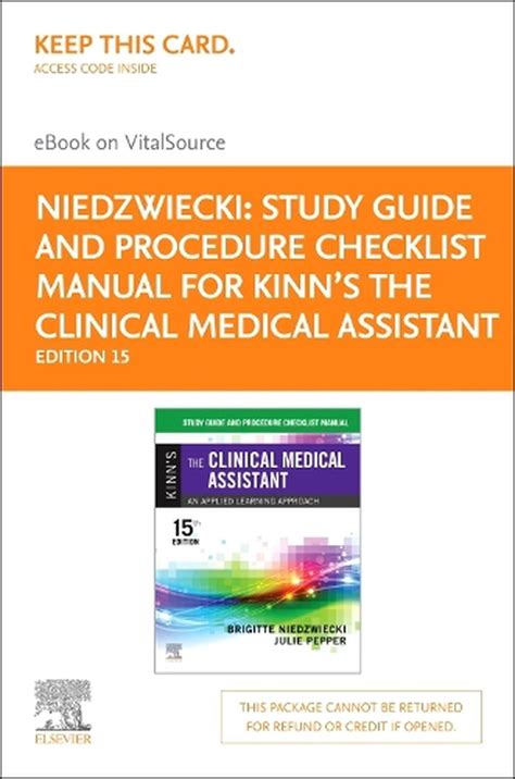 Study Guide And Procedure Checklist Manual For Kinn's The Medical Assistant - E-Book Highlights