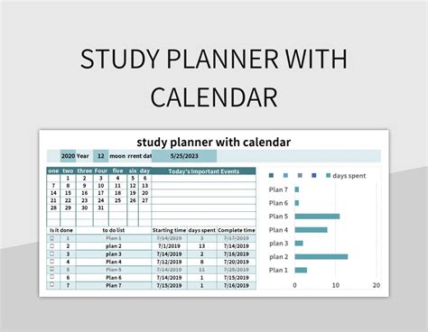 Study Planner Template Excel - DID YOU KNOW!
