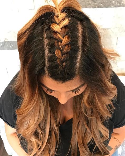Styles Of A One Middle Braid Hairstyle