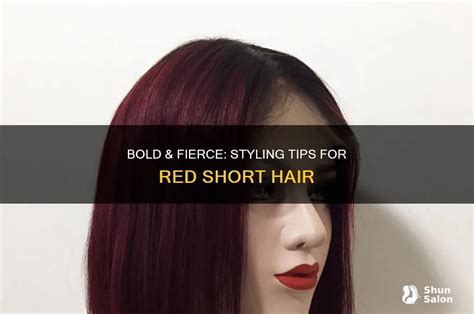 Styling Tips for Deep Red Short Hair