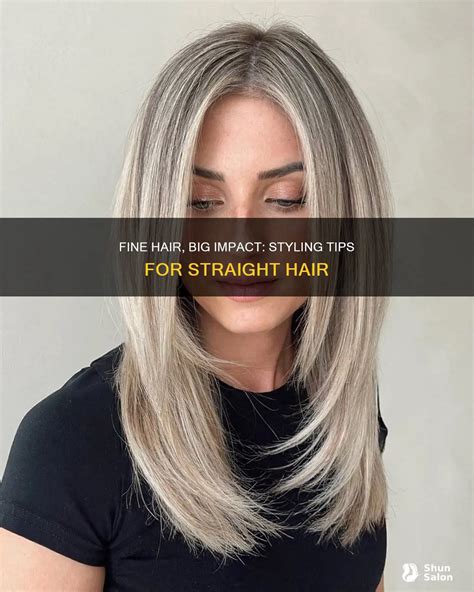 Styling Tips for Fine Straight Hair