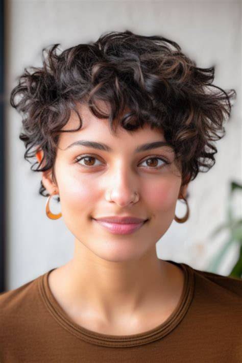 Styling Tips for a Curly Pixie