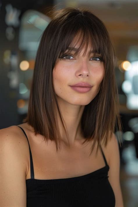 Styling Your Long Bob with Bangs
