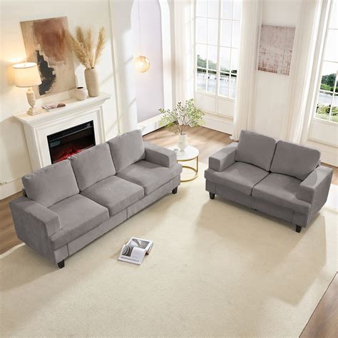 A stylish living room with a modern sofa set