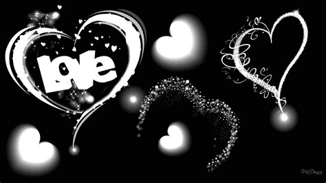 Stylish and Trendy Black and White Love Wallpaper