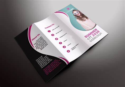 stylish modern brochure design template Download Free Vector Art