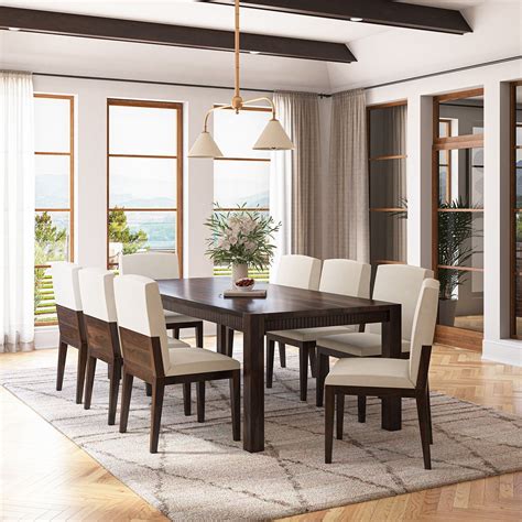 Stylish 8 Chair Dining Room Set