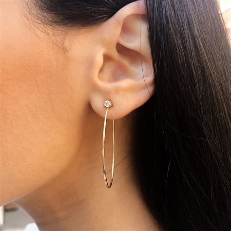 Stylish looking hoop earrings