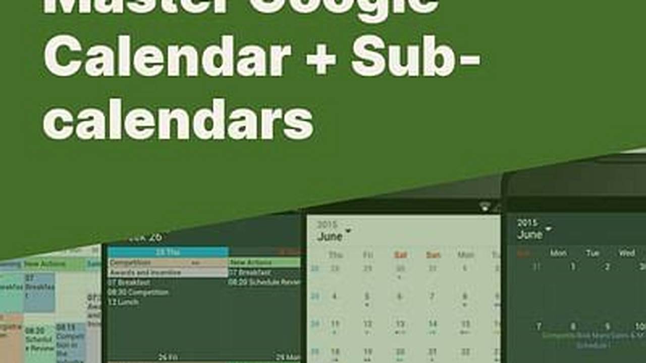 Sub Calendars In Google Calendar