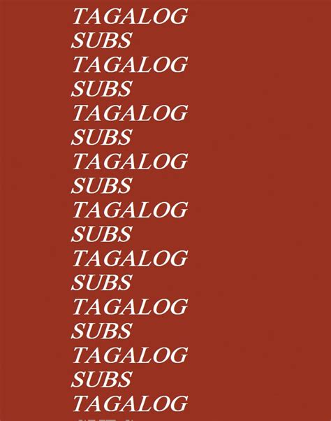 Sub In Tagalog