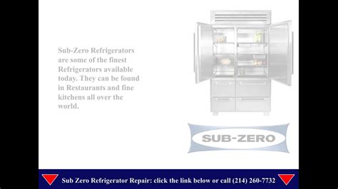Sub-Zero Refrigerator Repair Dallas TX