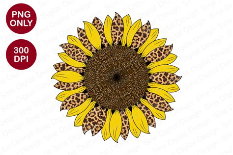 Download Sublimation - Leopard Sunflower Commercial Use DXF Files