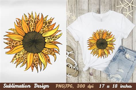 Download Sublimation - Leopard Sunflower Easy Edite