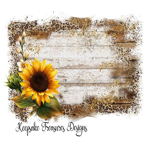 Download Sublimation - Leopard Sunflower Printable
