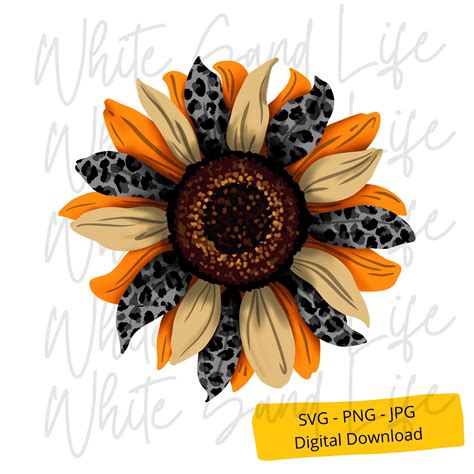 Download Sublimation - Leopard Sunflower for Cricut