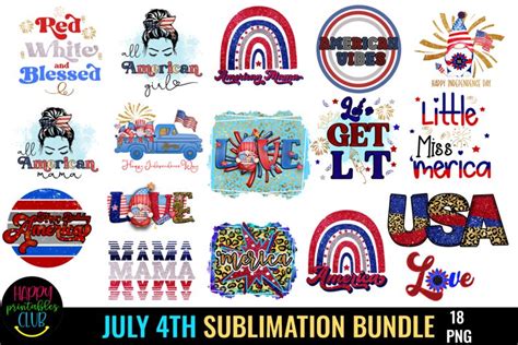 Download Sublimation America Design, July 4th Files