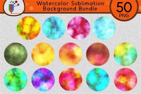 Download Sublimation Background Bundle Watercolor Cut Files