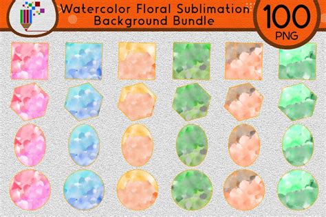 Download Sublimation Background Bundle Watercolor Files Free PSD Mockups