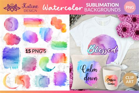 Download Sublimation Background Bundle Watercolor for Cricut Machine