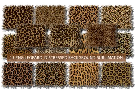 Download Sublimation Bundle Leopard Print Pattern Commercial Use DXF Files