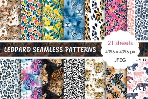 Download Sublimation Bundle Leopard Print Pattern Creativefabrica
