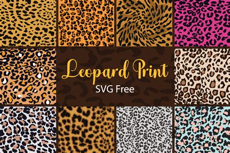 Download Sublimation Bundle Leopard Print Pattern Cricut SVG DXF Files