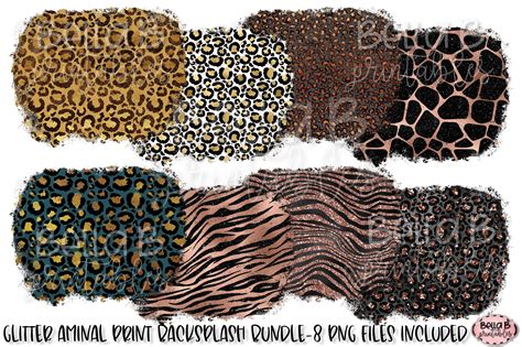 Download Sublimation Bundle Leopard Print Pattern Silhouette Free PSD Mockups