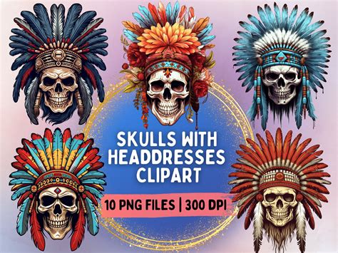 Download Sublimation Bundle of Skulls with Hair DXF Files