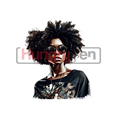 Download Sublimation Design Afro Woman Png Printable