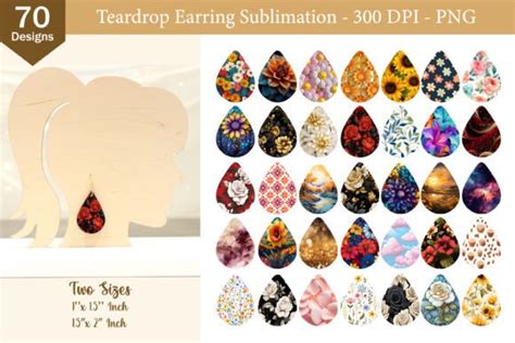 Download Sublimation Earring Bundle Creativefabrica