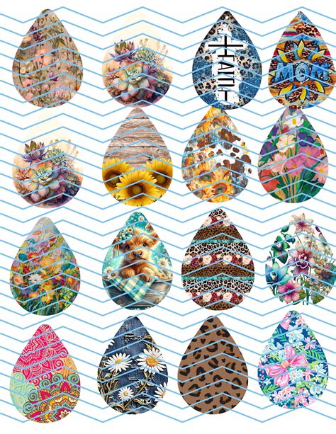 Download Sublimation Earring Bundle Printable