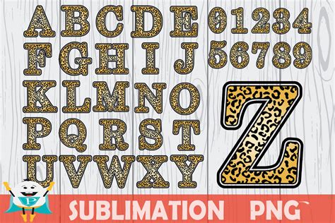 Download Sublimation Floral Alphabet Leopard Easy Edite